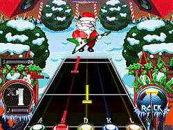 Santa Rockstar 2 Metal Navidad