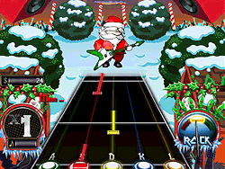 Santa Rockstar Metal Xmas