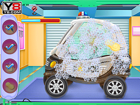 Baby Police Car Wash: DIY Car Wash & Decoration