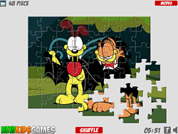 Puzzle d'Halloween Garfield