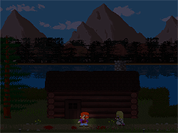 Cabaña con vista al lago