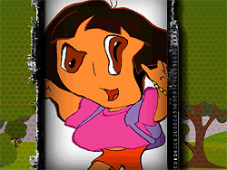 Cara engraçada de Dora