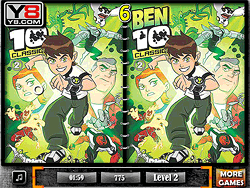 Ben10 Força Alienígena - Descubra as Diferenças