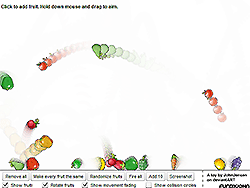 ¡Física del círculo de frutas!