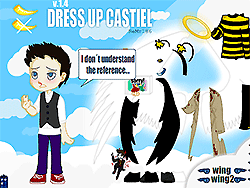 Castiel aankleden