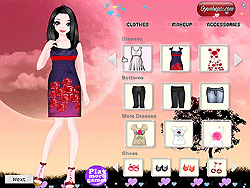 Blumenbedrucktes Dressup