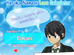 Haruka Nanase liefdescalculator!