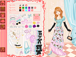 Dressup scintillante per ragazza giapponese