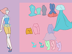 Steven Universe Pearl Dress Up Game