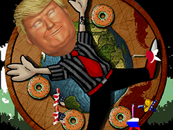 Trump-Dartspiel