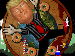 Juego de dardos Trump