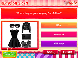 Back to School Fashion Style Quiz