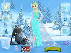 Elsa Blue Magic Dress Up