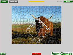 Puzzle Vache des Highlands