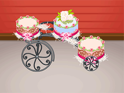 Diseño de pastel de boda dulce