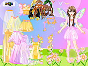 ピンクの妖精のドレスアップ