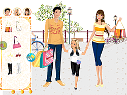 Dressup per una famiglia molto felice