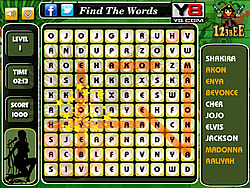 Pop Star Word Search