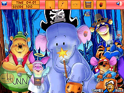 Winnie the Pooh Halloween Hidden Objects