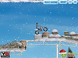 Winterliche Bike-Stunts