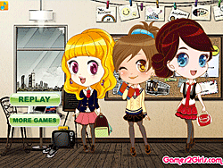 Cute Schoolgirls Pancake Party