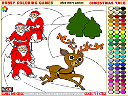 Christmas Reindeer Coloring