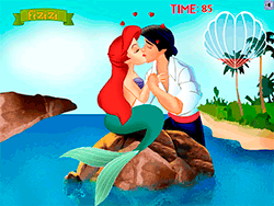 Ariel kussend spel
