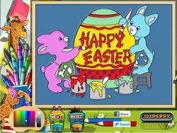Pagina da colorare online di uova di Pasqua
