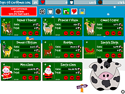 Idle Christmas Cow