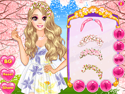 プリンセスの桜衣装