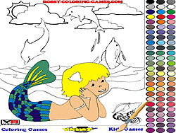 Coloriage Sirène