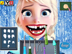 Cuidado del dentista Elsa