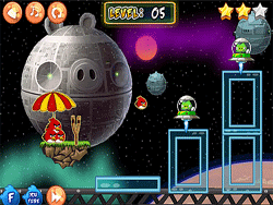 Guerre des extraterrestres de l'espace Angry Birds