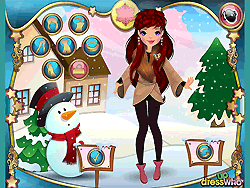 Winter Circle Scarf Dress Up