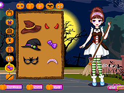 Счастливая девочка Хэллоуина