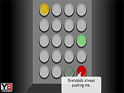 怒っている赤いボタン