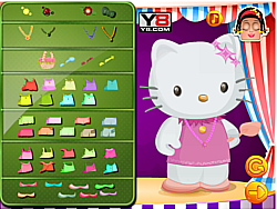 Zoe com vestimentas da Hello Kitty