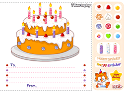 Faça um bolo de aniversário