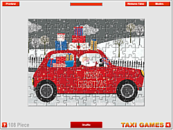 Kersttaxi puzzel