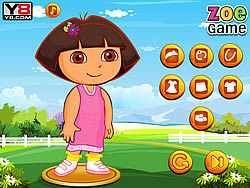 Zoe met Dora-verkleedpartij