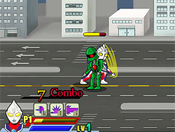 Ultraman oneindig vechten