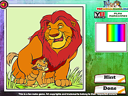 O Rei Leão para colorir