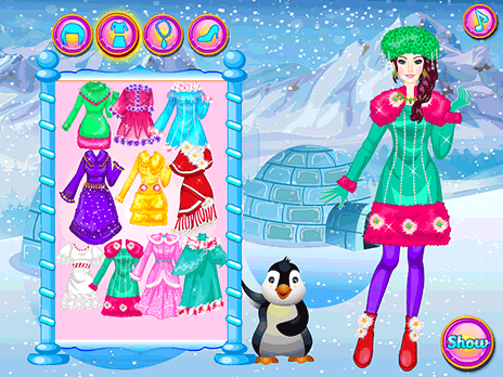 Princess Dressup in the Snow