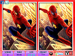 10 Differences Spiderman - Find the Differences