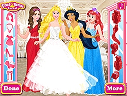 Damas de honor de princesas de Disney