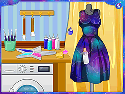 Robe Elsa DIY Galaxie