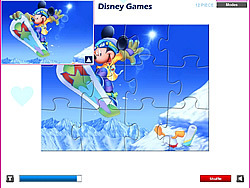 Mickey Mouse Ski Jigsaw