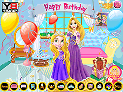 Festa de aniversário do bebê Rapunzel