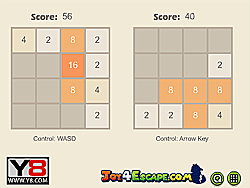 2048 Two Player Puzzle