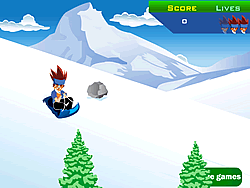 Beyblade Snow Sled Stunts